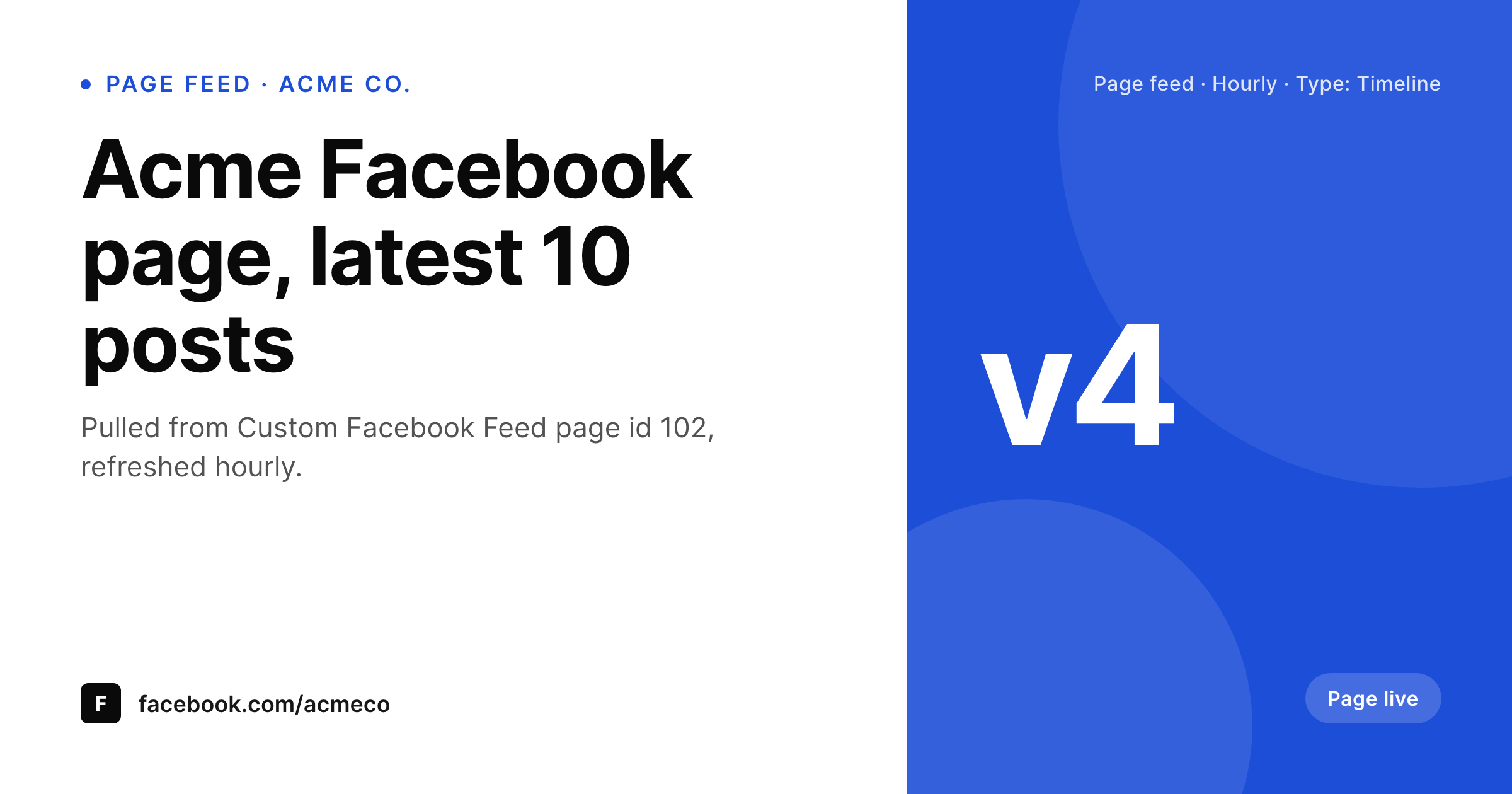SleekPixel example output for Smash Balloon Facebook Feed