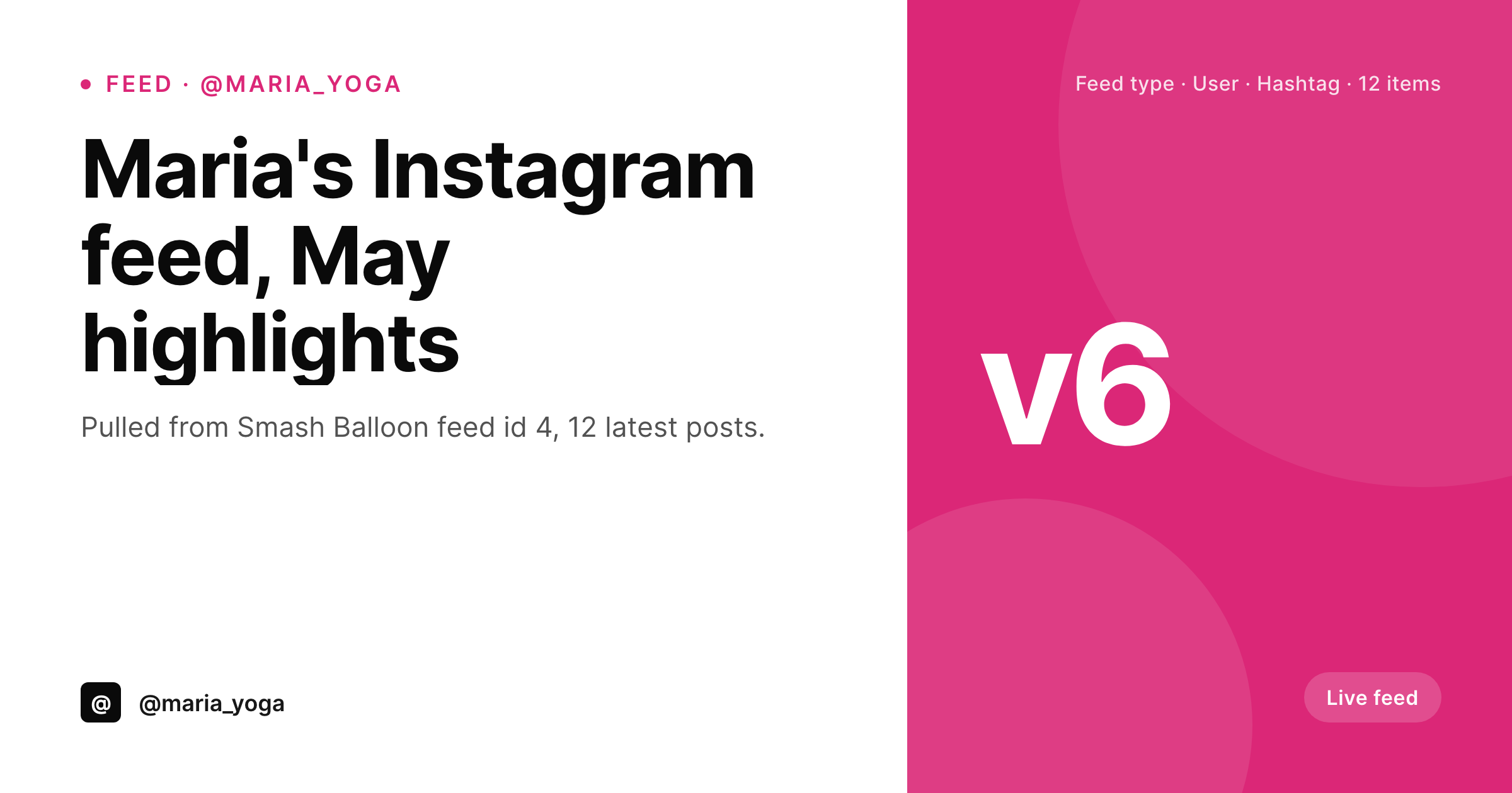 SleekPixel example output for Smash Balloon Instagram Feed