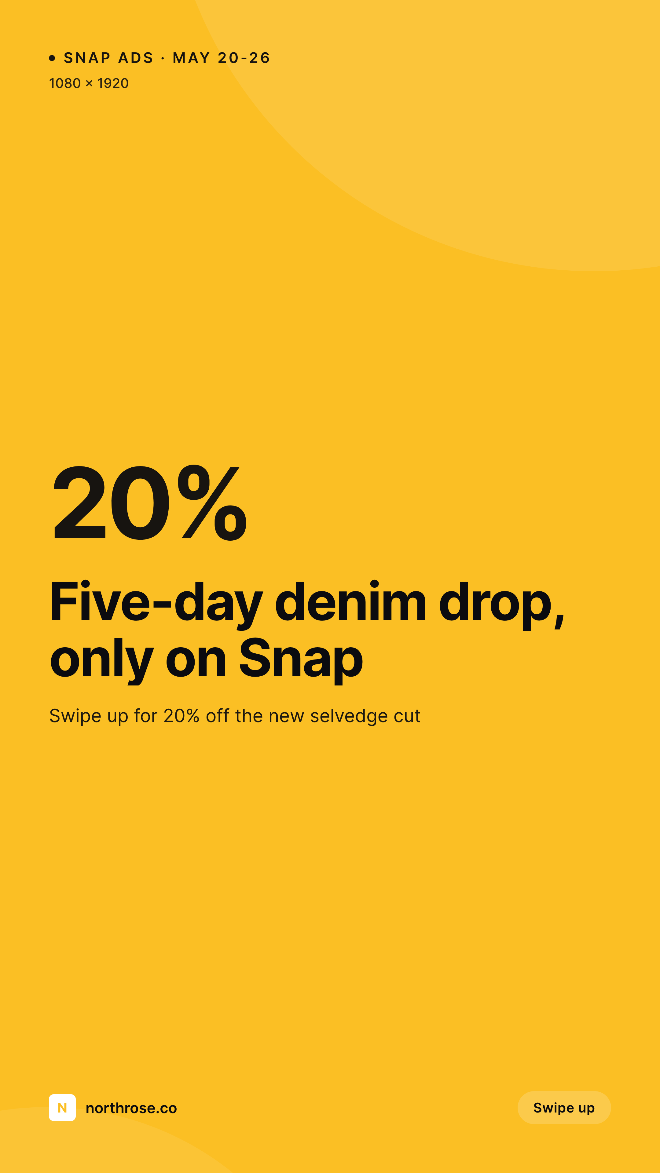 SleekPixel example output for Snapchat ad images