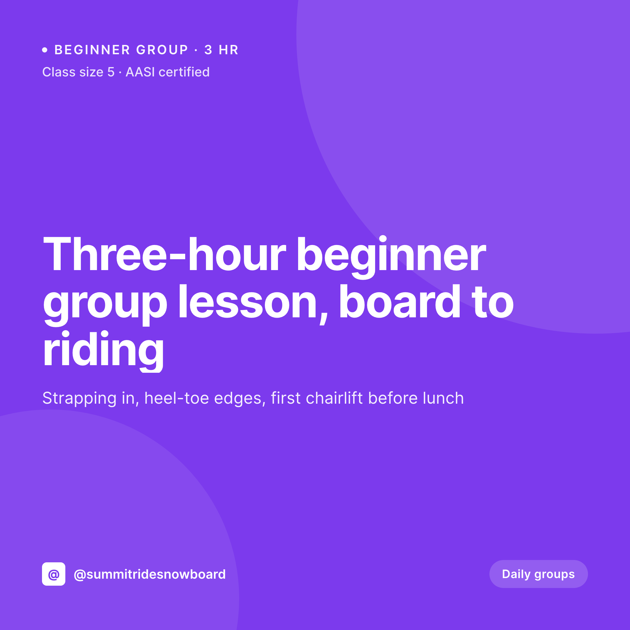 SleekPixel example output for snowboard school