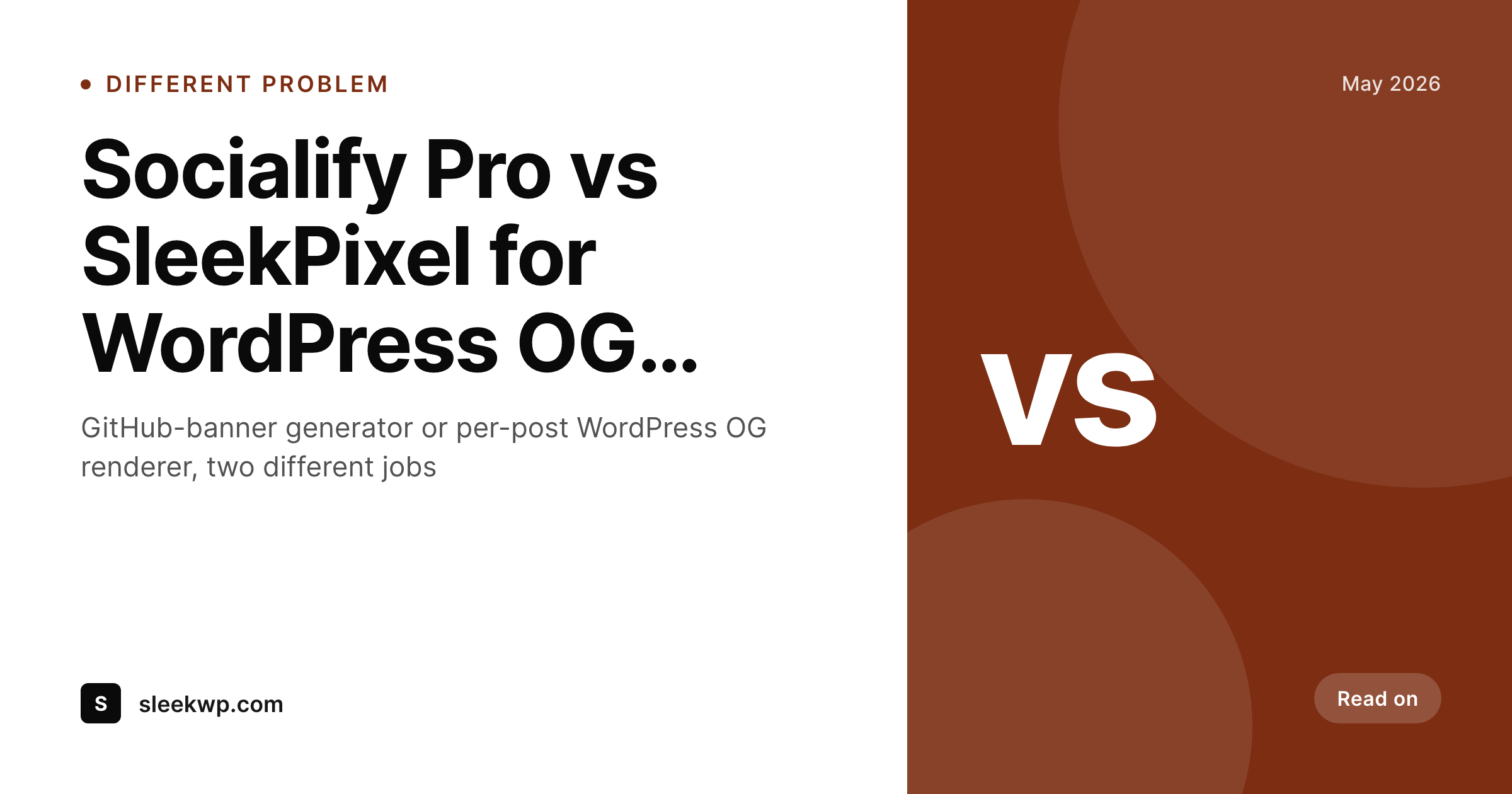 SleekPixel example output for Socialify Pro alternative for WordPress