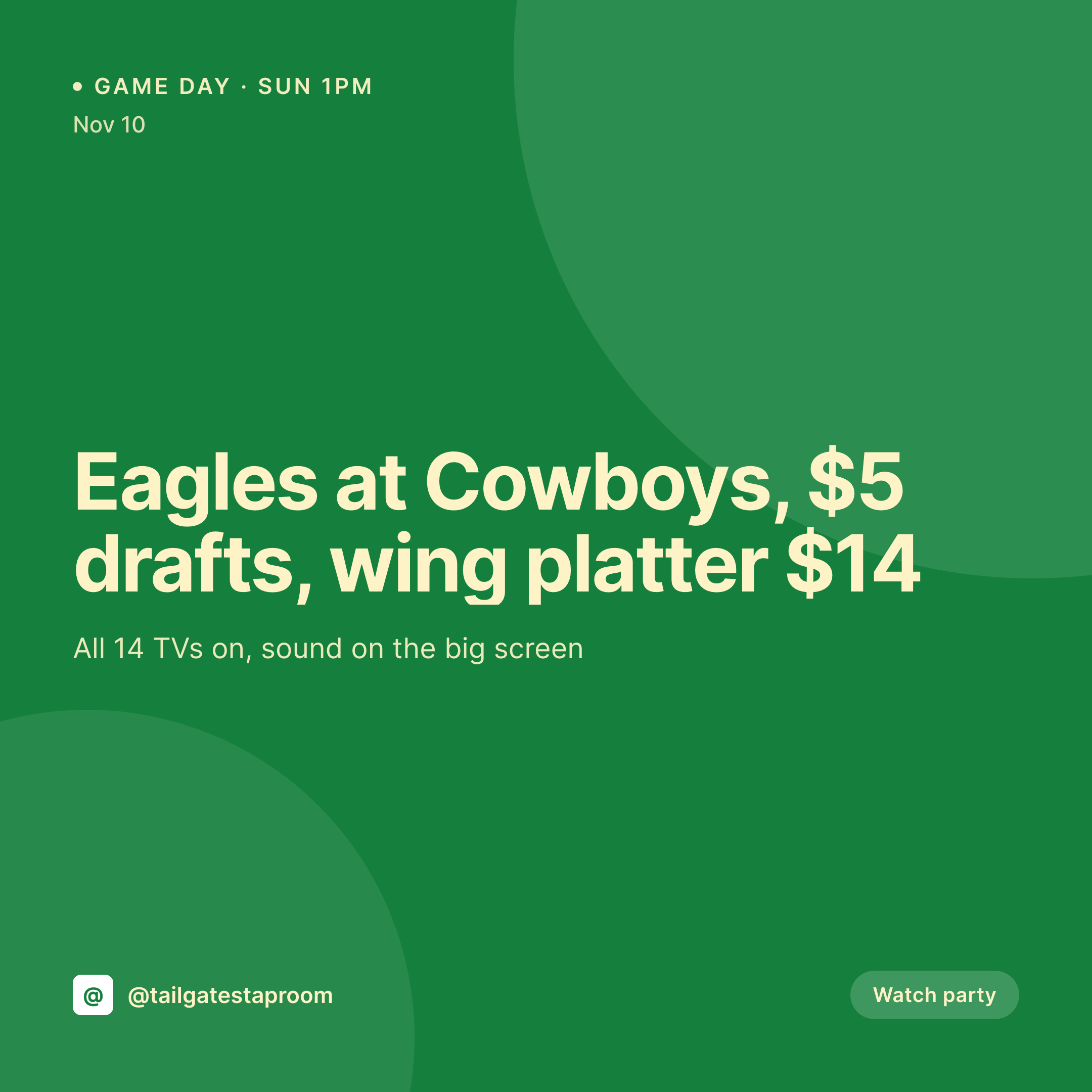 SleekPixel example output for sports bar