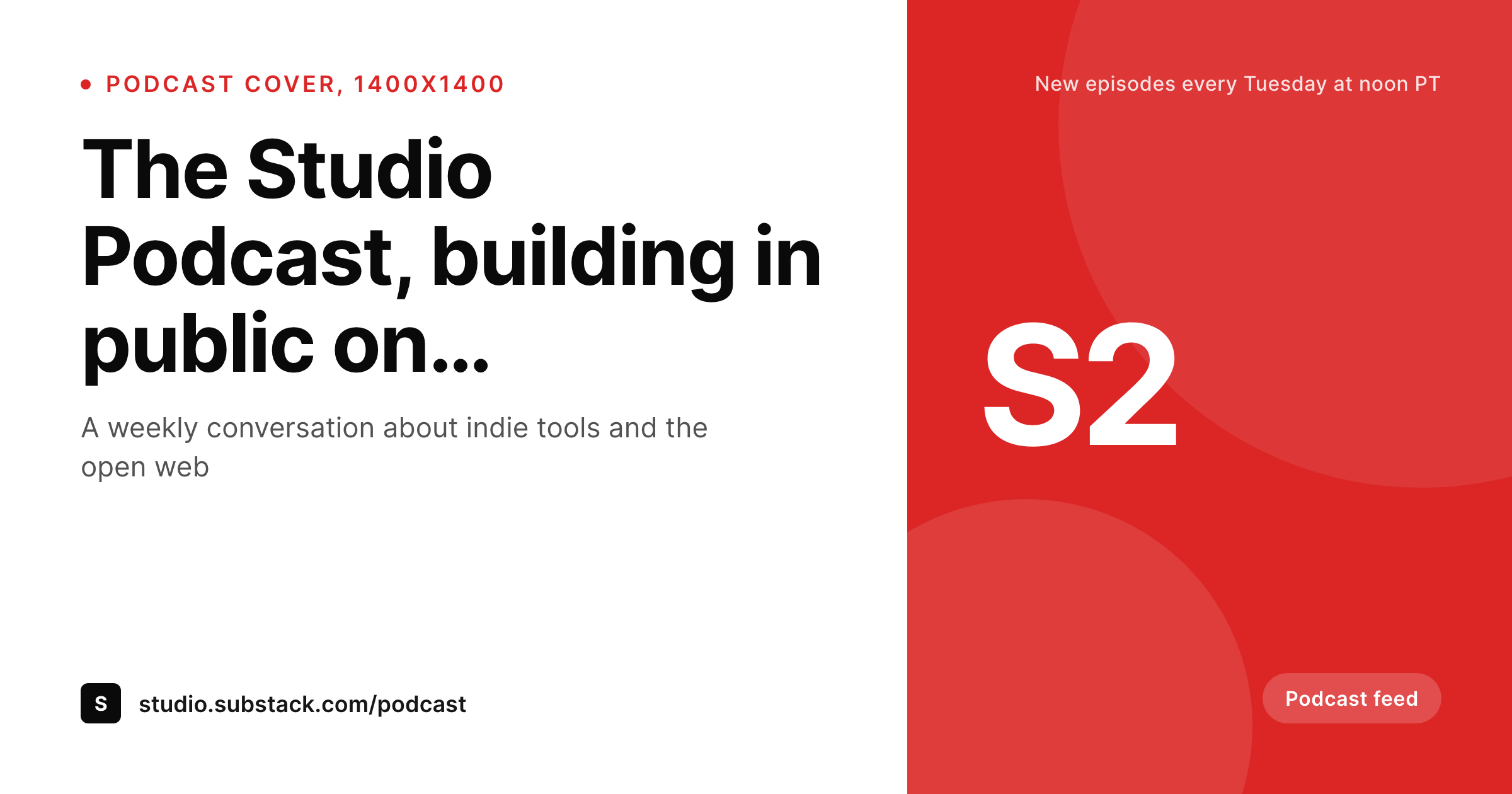 SleekPixel example output for Substack podcast cover