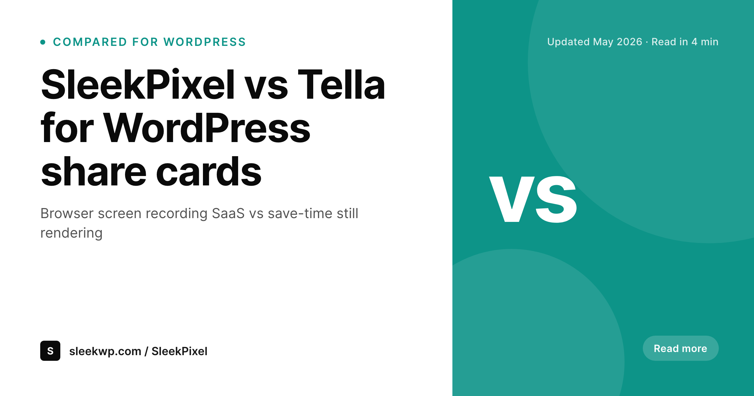 SleekPixel example output for Tella alternative for WordPress