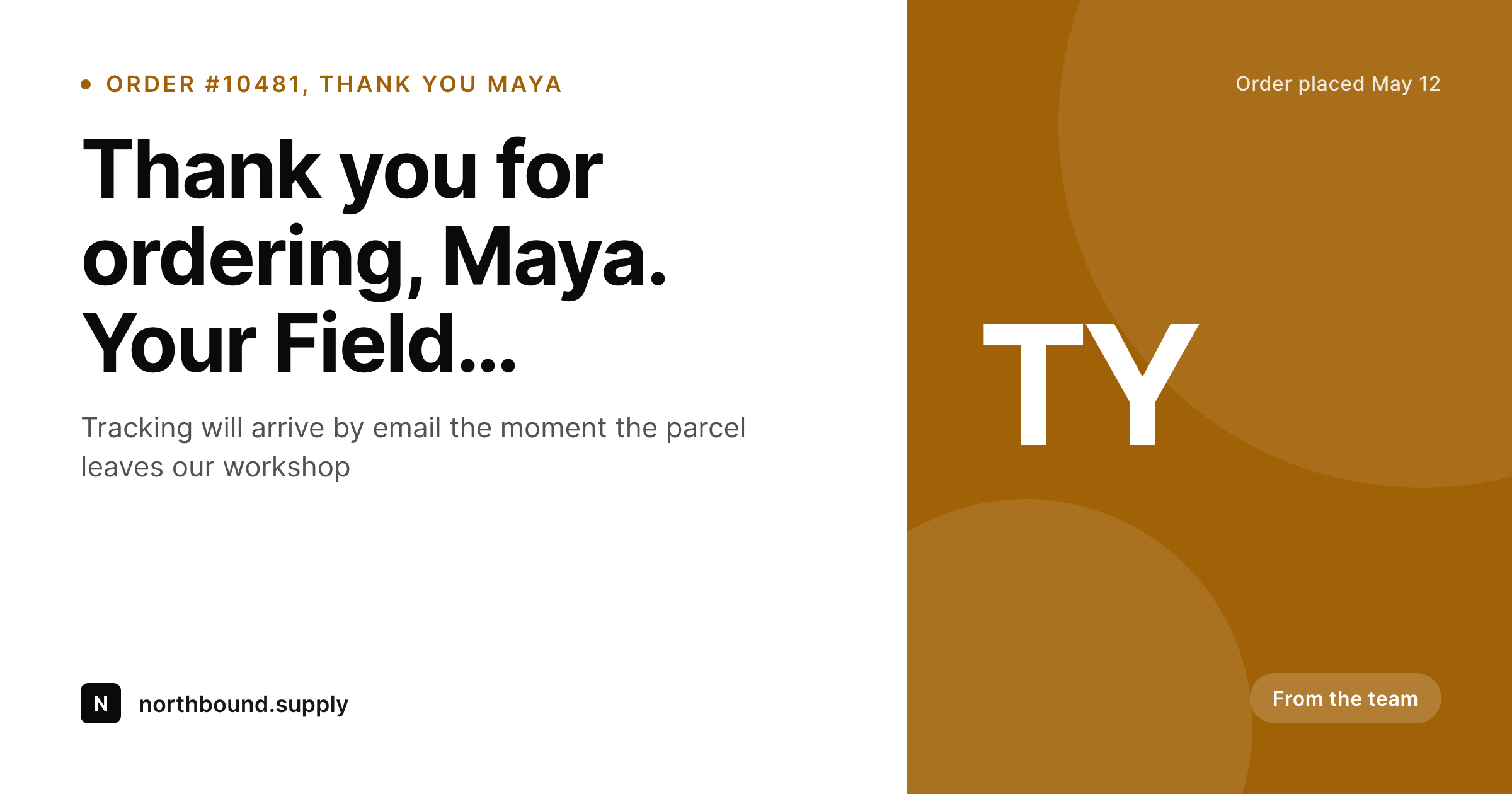SleekPixel example output for thank you cards