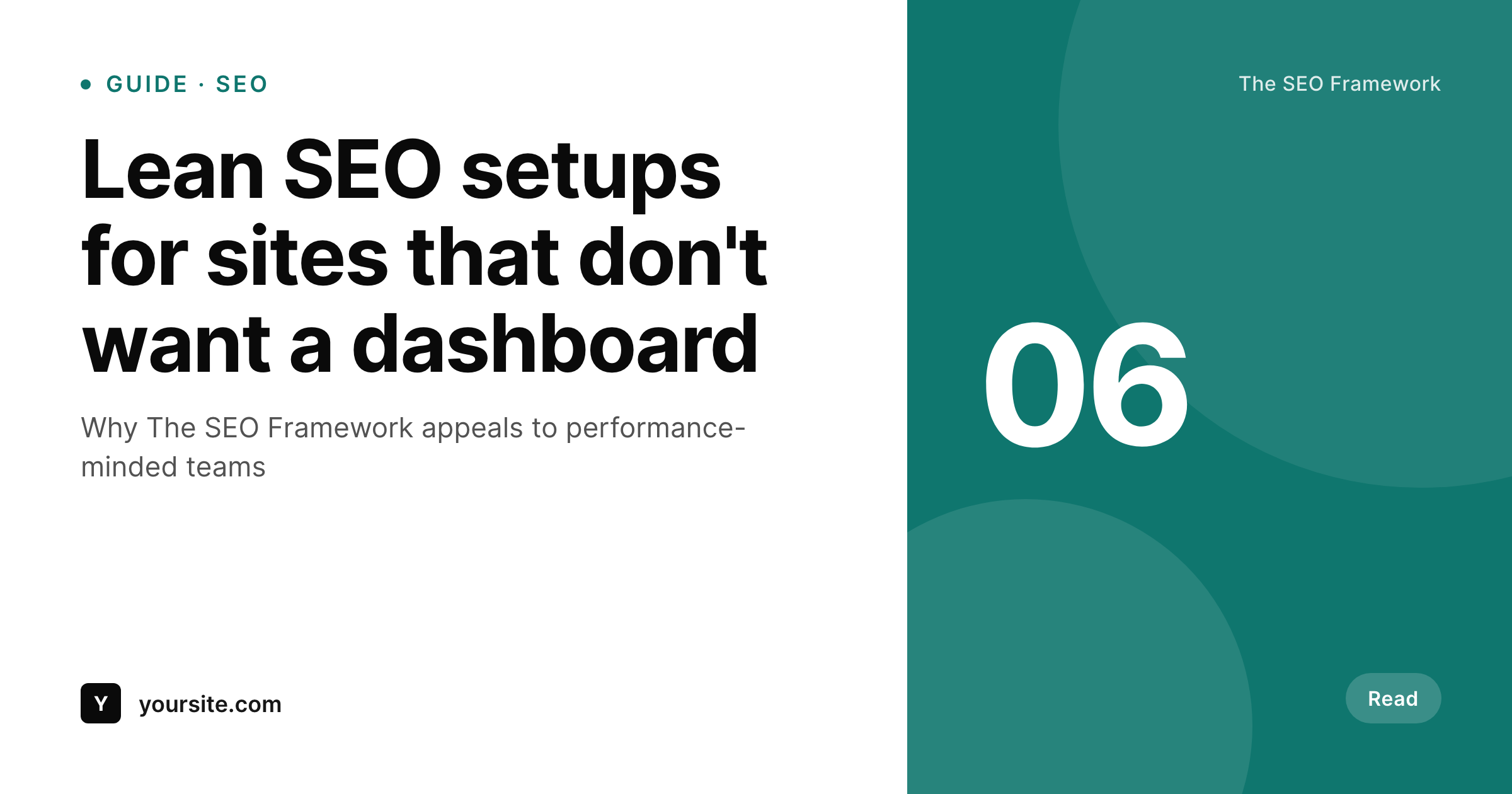 SleekPixel example output for The SEO Framework