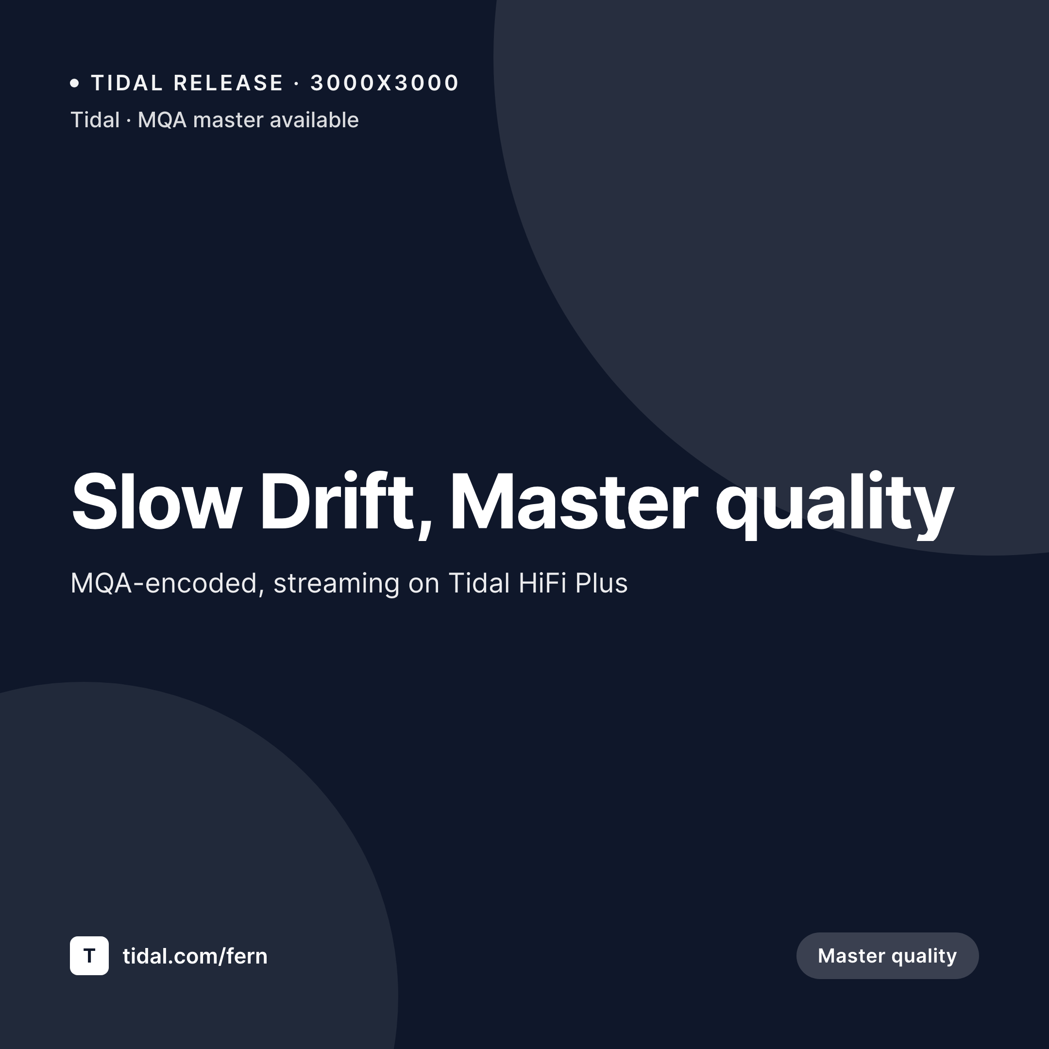 SleekPixel example output for Tidal cover art