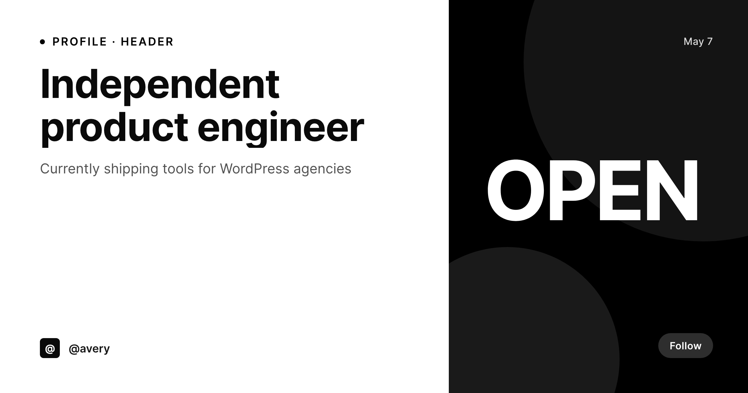 SleekPixel example output for Twitter header banners