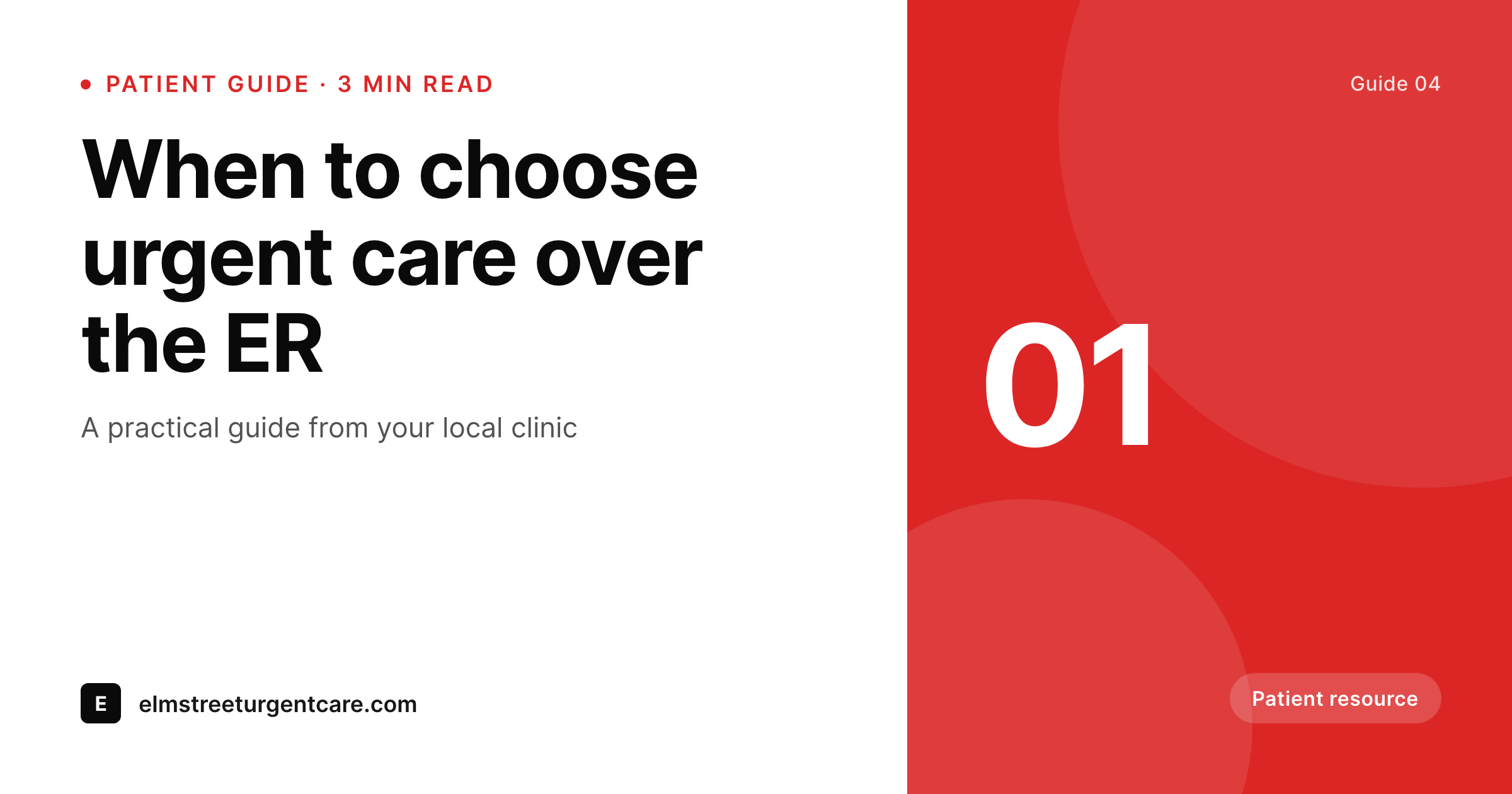 SleekPixel example output for urgent care clinics