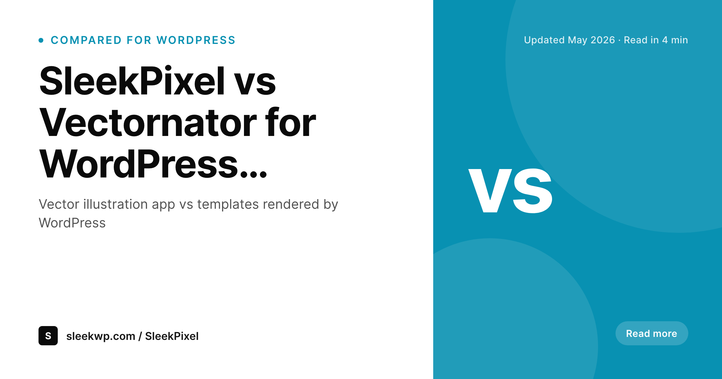 SleekPixel example output for Vectornator alternative for WordPress