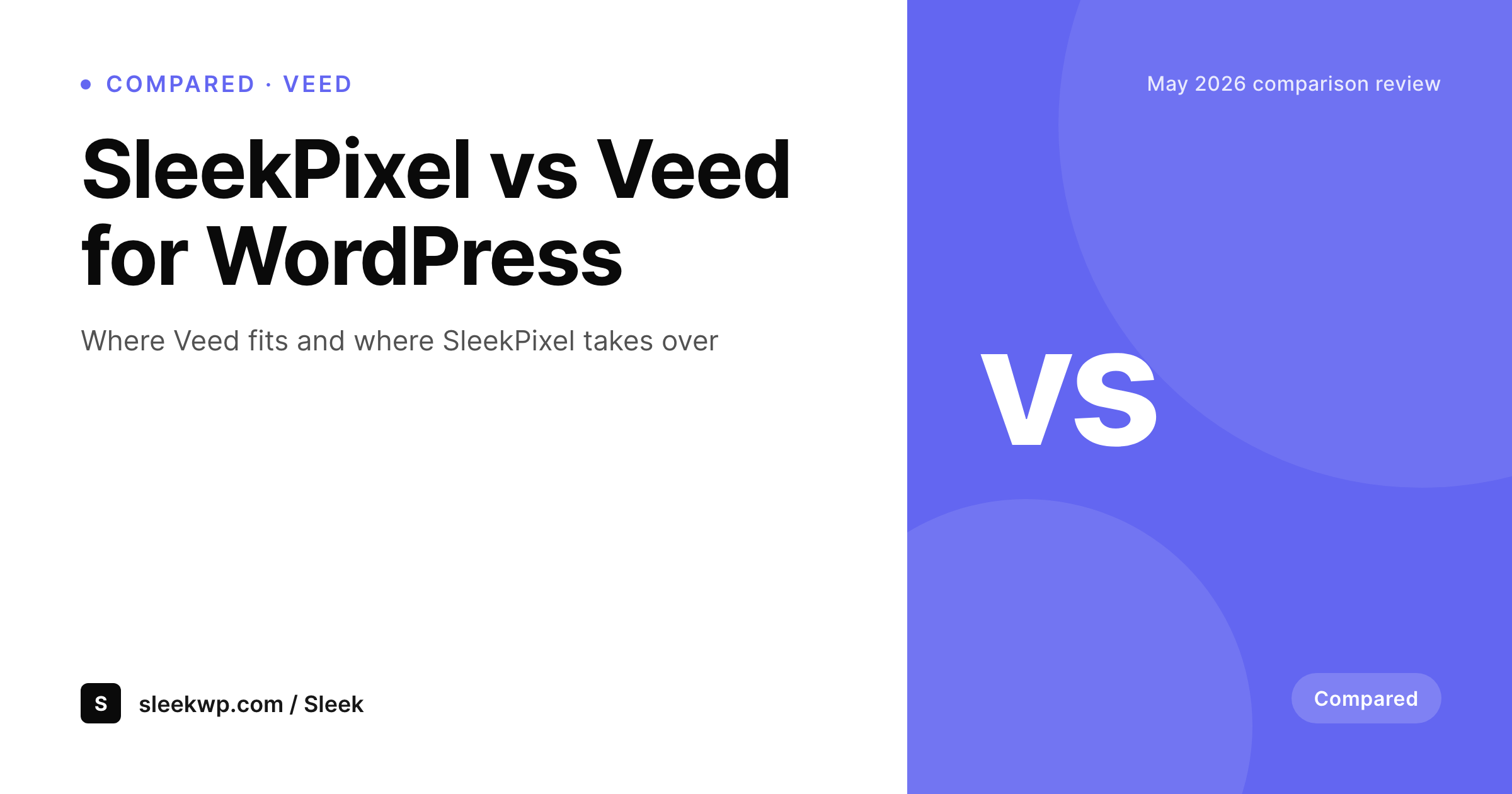 SleekPixel example output for Veed.io alternative for WordPress