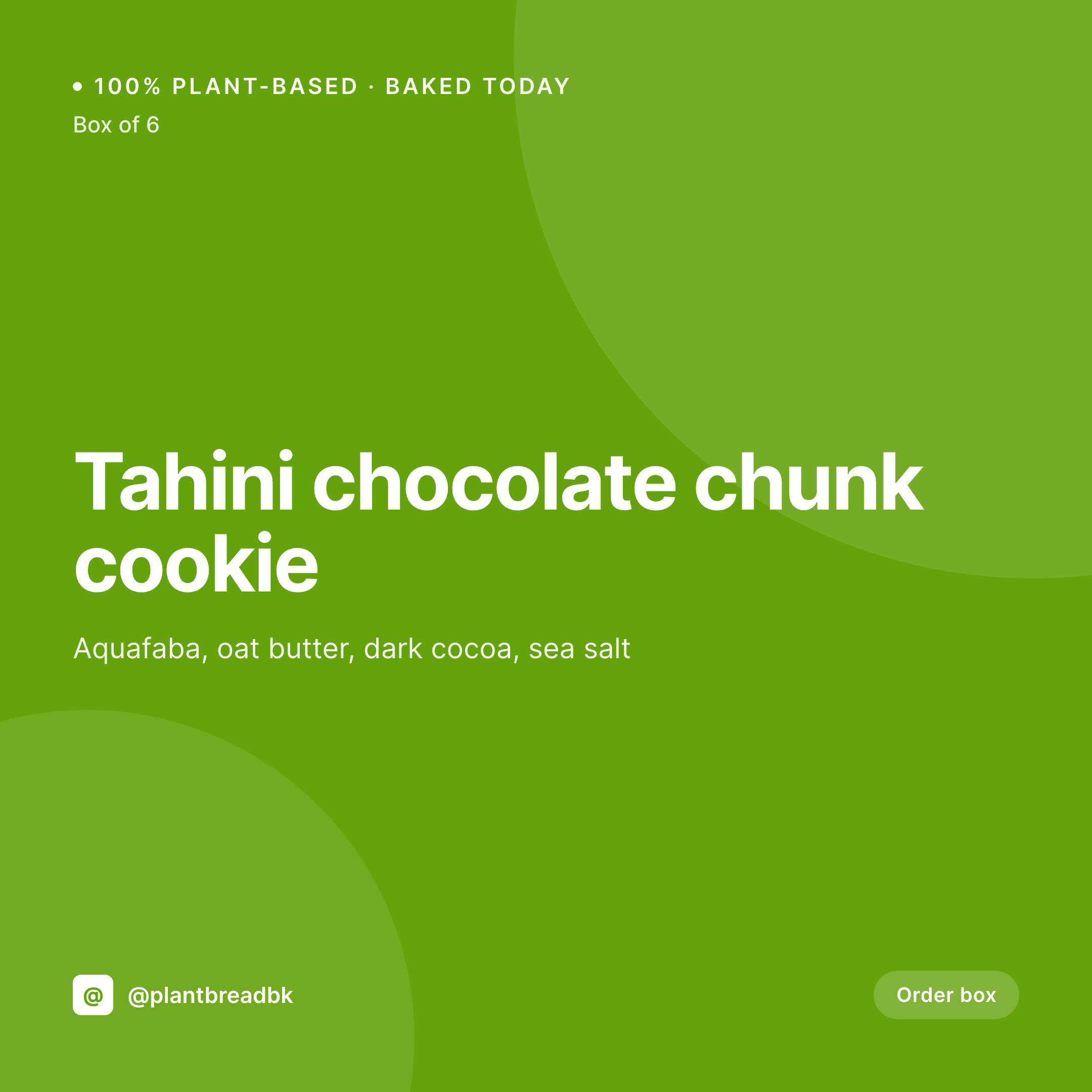 SleekPixel example output for vegan bakery