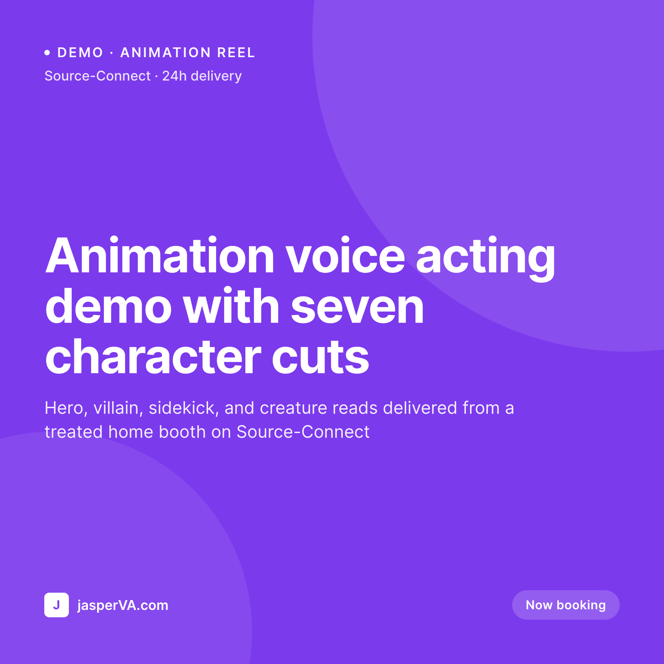 SleekPixel example output for voice actor