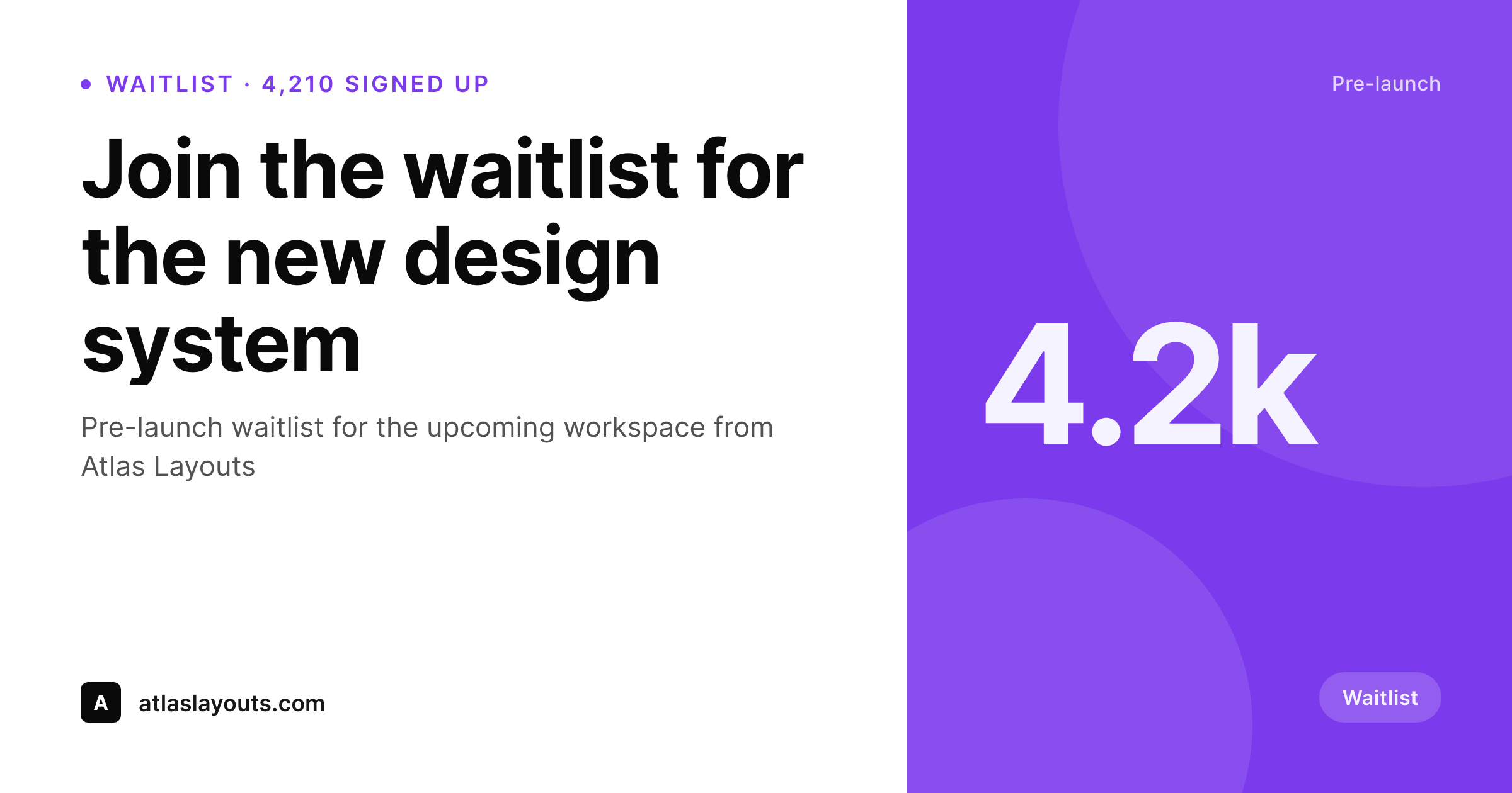 SleekPixel example output for waitlist cards