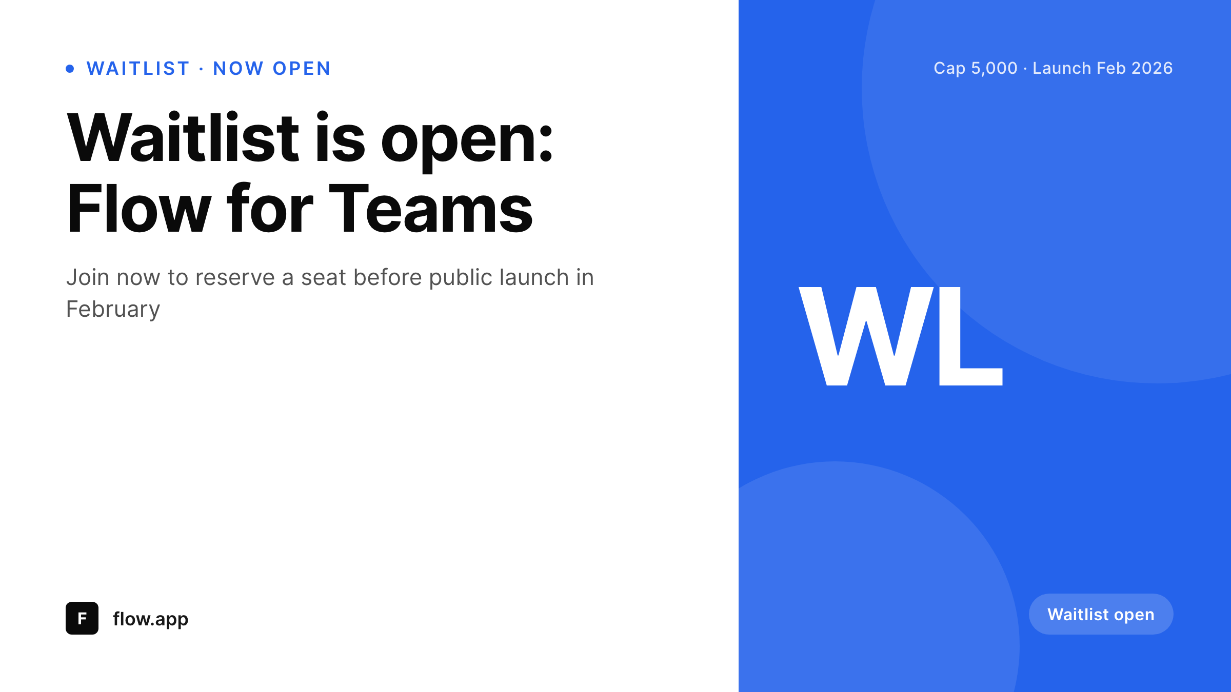 SleekPixel example output for waitlist open card