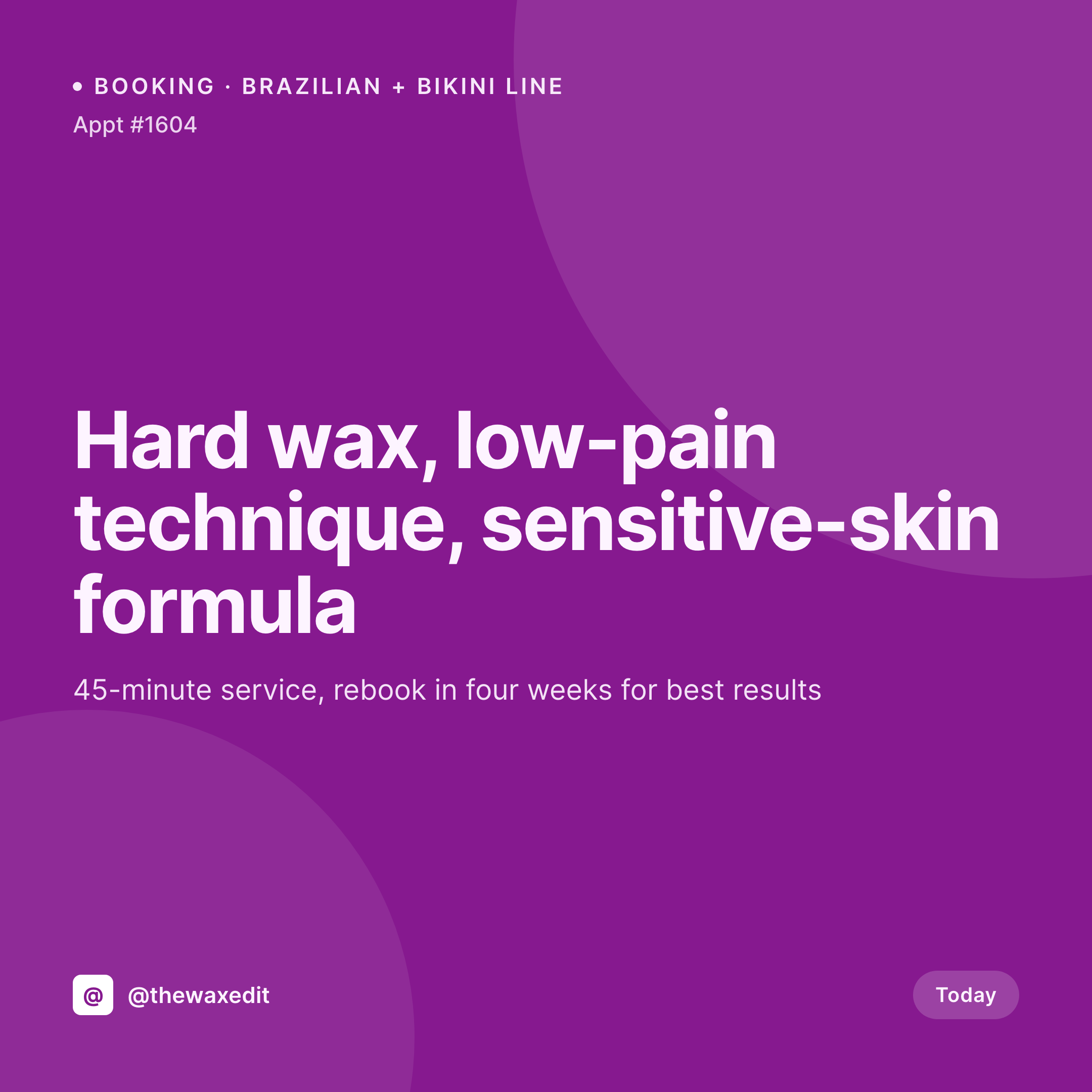 SleekPixel example output for waxing studio