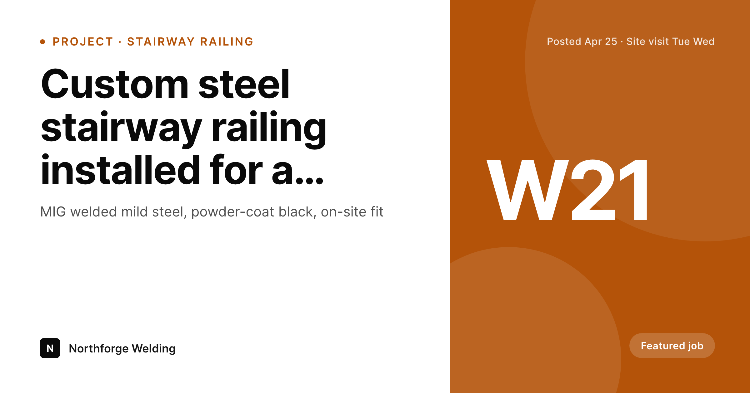 SleekPixel example output for welding shop