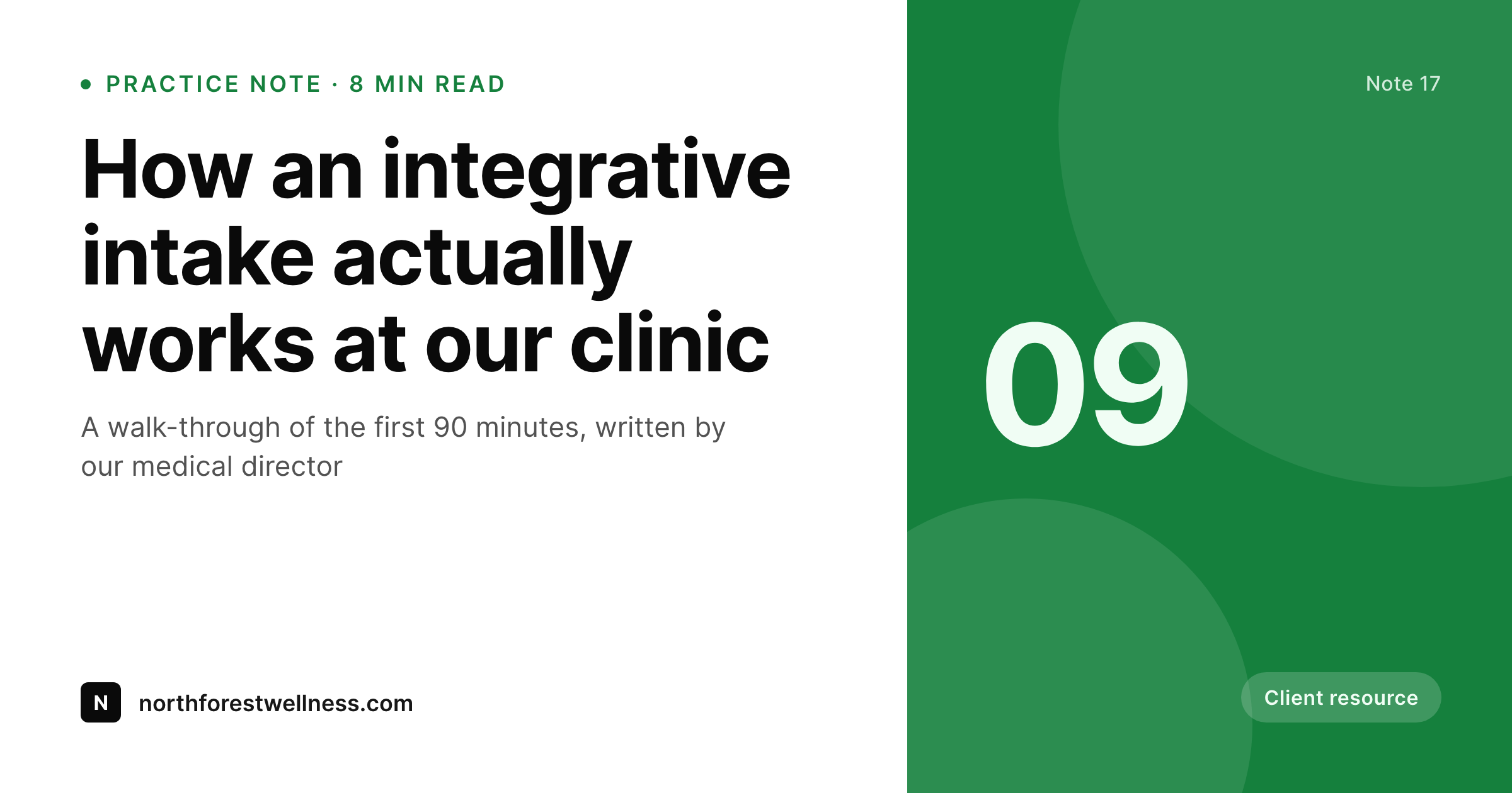 SleekPixel example output for wellness clinics
