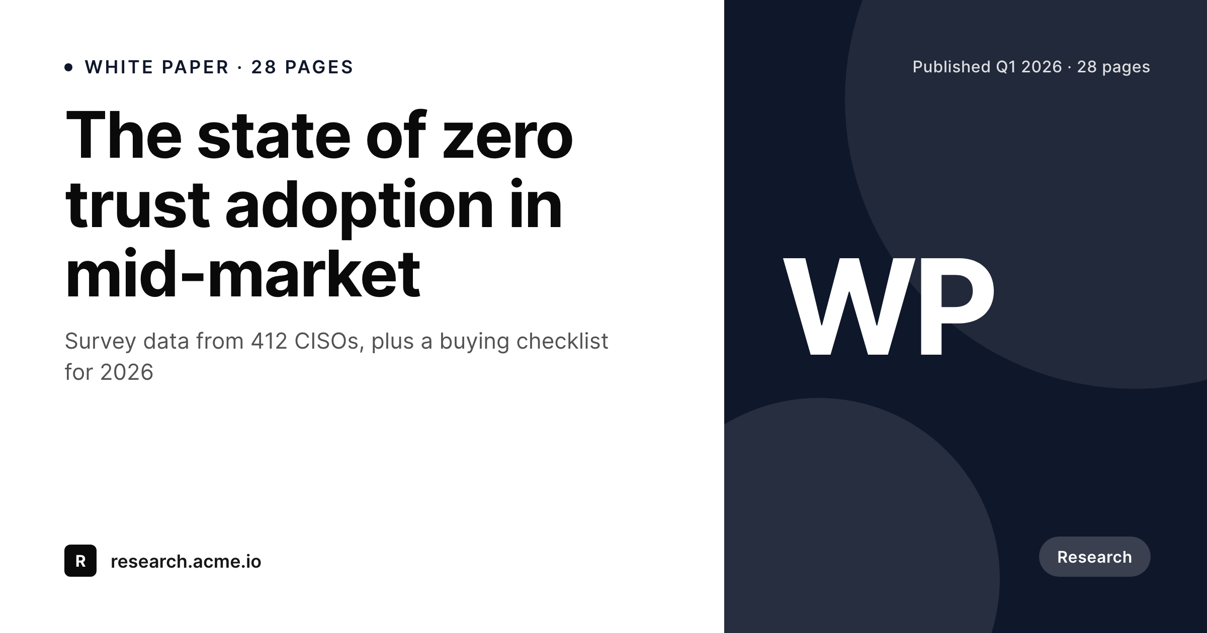 SleekPixel example output for white paper cover