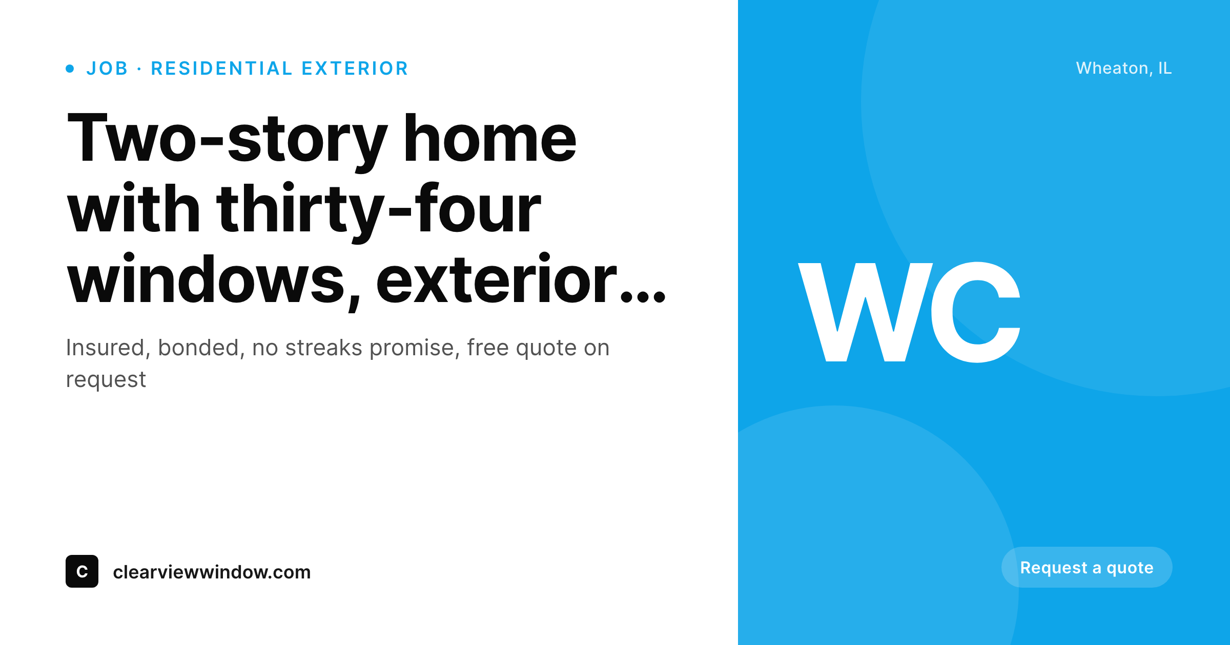 SleekPixel example output for window cleaning company