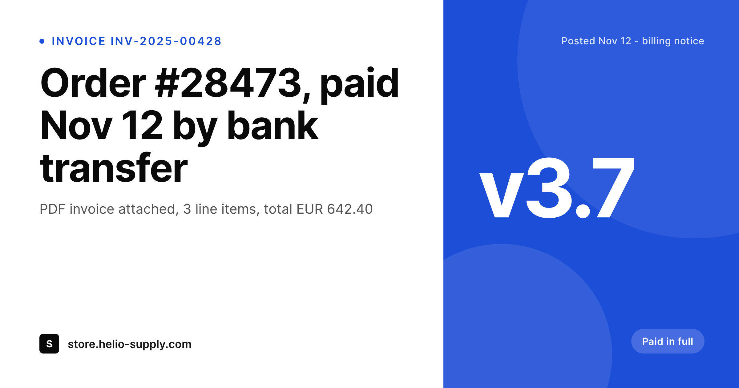 SleekPixel example output for WooCommerce PDF Invoices & Packing Slips