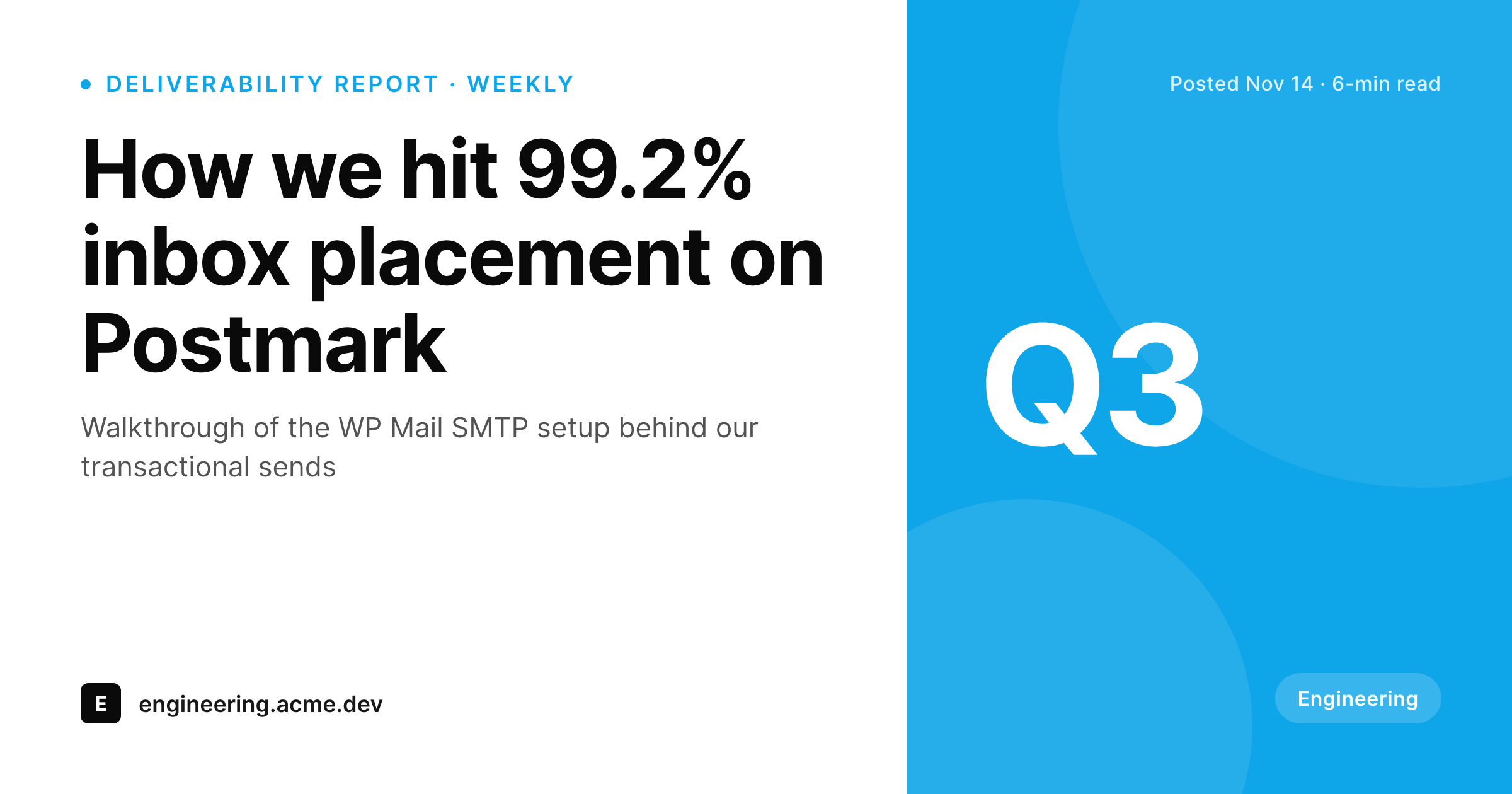 SleekPixel example output for WP Mail SMTP