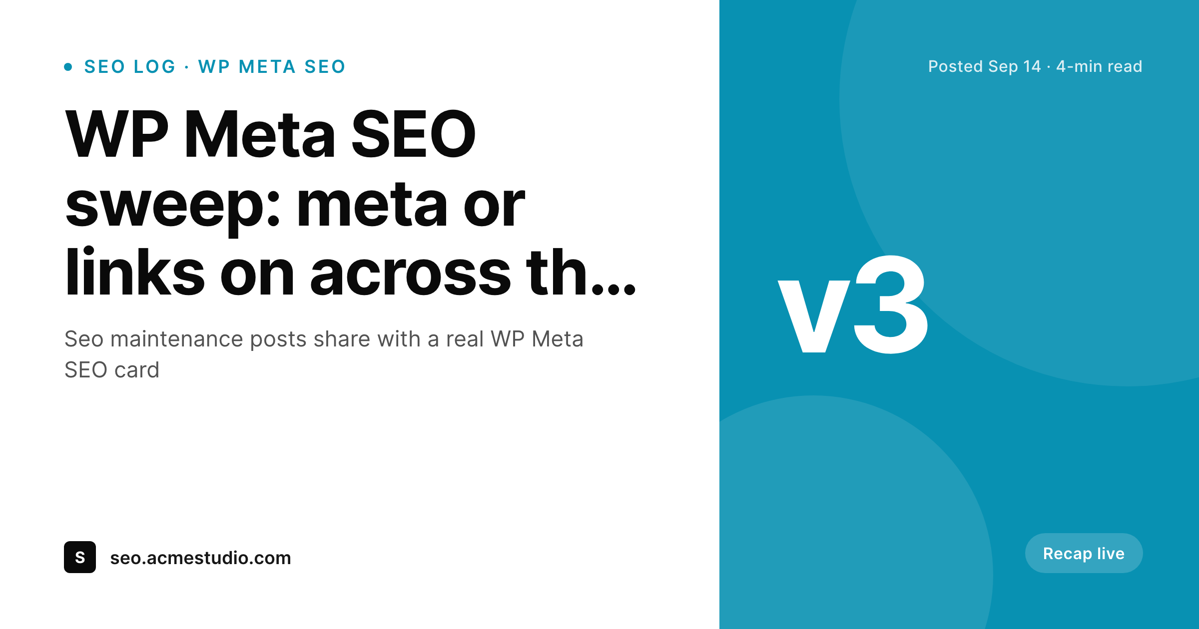 SleekPixel example output for WP Meta SEO