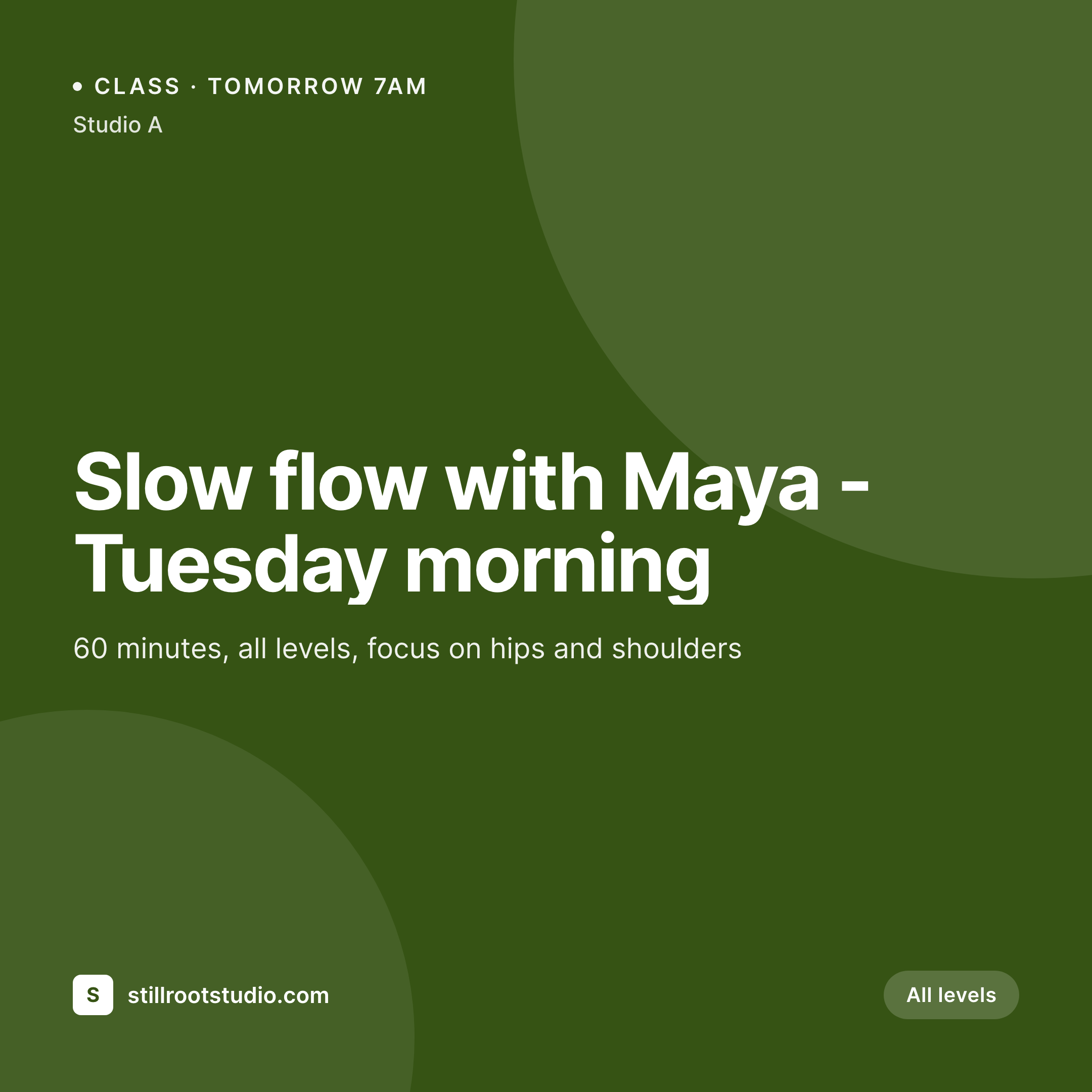 SleekPixel example output for yoga studios